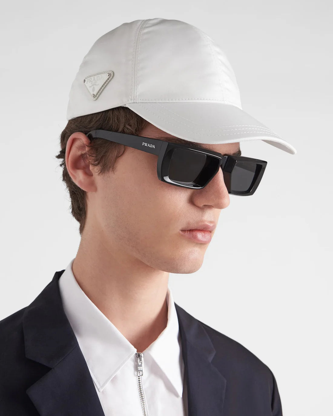 Casquette De Baseball En Re-Nylon Blanc
