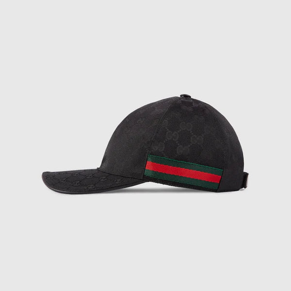 Casquette de base-ball avec detail bande web noire